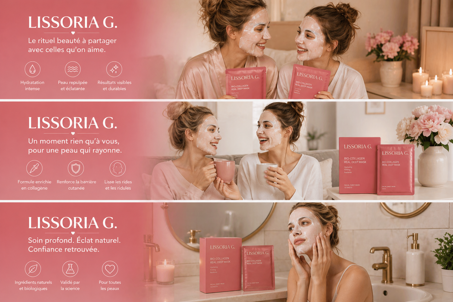 BIO-COLLAGEN - PACK 4 MASQUES